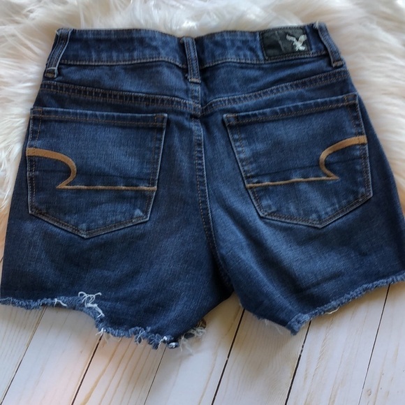 American Eagle hi-rise shortie shorts size 00 - Picture 2 of 8